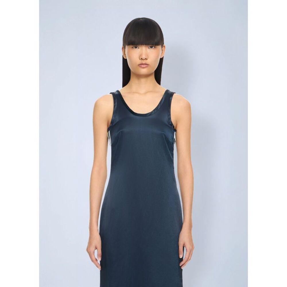 Off-White Women Satin Backless Midi Dress